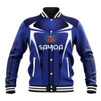2026 Rugby Nations Series Custom Manu Samoa Baseball Jacket LT9 Unisex Blue - Polynesian Pride