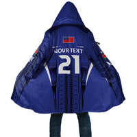 2026 Rugby Nations Series Custom Manu Samoa Cloak LT9 Unisex Blue - Polynesian Pride