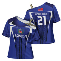 2026 Rugby Nations Series Custom Manu Samoa Cross Shoulder Shirt LT9 - Polynesian Pride