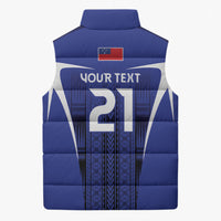 2026 Rugby Nations Series Custom Manu Samoa Sleeveless Puffer Jacket LT9 - Polynesian Pride
