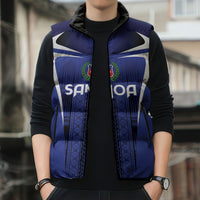2026 Rugby Nations Series Custom Manu Samoa Sleeveless Puffer Jacket LT9 - Polynesian Pride