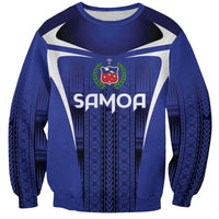 2026 Rugby Nations Series Custom Manu Samoa Sweatshirt LT9 Unisex Blue - Polynesian Pride