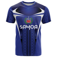 2026 Rugby Nations Series Custom Manu Samoa T Shirt LT9 Blue - Polynesian Pride