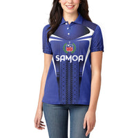 2026 Rugby Nations Series Custom Manu Samoa Women Polo Shirt LT9 - Polynesian Pride