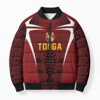2026 Rugby Nations Series Custom Tonga Ikale Tahi Bomber Puffer Jacket LT9 Unisex Red - Polynesian Pride