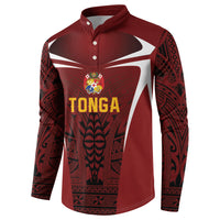 2026 Rugby Nations Series Custom Tonga Ikale Tahi Button Sweatshirt LT9 - Polynesian Pride