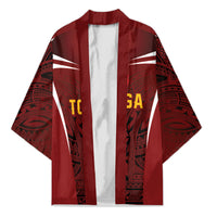 2026 Rugby Nations Series Custom Tonga Ikale Tahi Kimono LT9 Unisex Red - Polynesian Pride