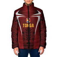 2026 Rugby Nations Series Custom Tonga Ikale Tahi Padded Jacket LT9 Men Red - Polynesian Pride