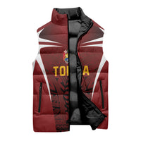 2026 Rugby Nations Series Custom Tonga Ikale Tahi Sleeveless Puffer Jacket LT9 - Polynesian Pride