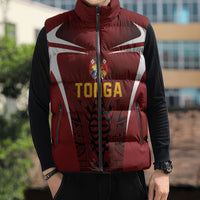 2026 Rugby Nations Series Custom Tonga Ikale Tahi Sleeveless Puffer Jacket LT9 - Polynesian Pride