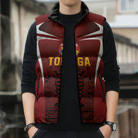 2026 Rugby Nations Series Custom Tonga Ikale Tahi Sleeveless Puffer Jacket LT9 - Polynesian Pride