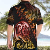 New Zealand Hawaiian Shirt Aotearoa Kiwi Bird Maori Fern Tattoo Arty LT9 - Polynesian Pride