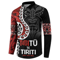 Honour The Treaty New Zealand Button Sweatshirt Toitu Te Tiriti Ake!Ake!Ake!