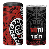 Honour The Treaty New Zealand 4 in 1 Can Cooler Tumbler Toitu Te Tiriti Ake!Ake!Ake!