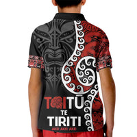 Honour The Treaty New Zealand Kid Polo Shirt Toitu Te Tiriti Ake!Ake!Ake!