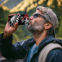 Honour The Treaty New Zealand Personalised 4 in 1 Can Cooler Tumbler Toitu Te Tiriti Half Fern with Haka dance