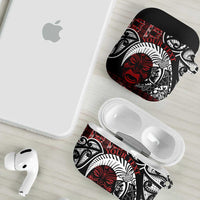Honour The Treaty New Zealand Personalised AirPods Case Toitu Te Tiriti Indigenous Maori Face - Polynesian Pride