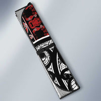 Honour The Treaty New Zealand Personalised Auto Sun Shade Toitu Te Tiriti Indigenous Maori Face - Polynesian Pride