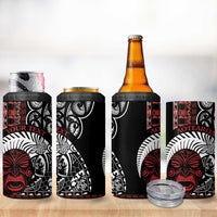 Honour The Treaty New Zealand Personalised 4 in 1 Can Cooler Tumbler Toitu Te Tiriti Indigenous Maori Face