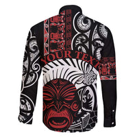 Honour The Treaty New Zealand Personalised Family Matching Puletasi and Hawaiian Shirt Toitu Te Tiriti Indigenous Maori Face