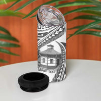 Samoa Mau Movement House Personalised 4 in 1 Can Cooler Tumbler Fa'a Samoa The Samoan Way