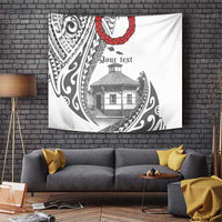 Samoa Mau Movement House Personalised Tapestry Fa'a Samoa The Samoan Way LT9 White - Polynesian Pride