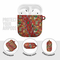 Mele Kalikimaka Pakalana Pikake Lei AirPods Case Hawaiian Rodeo Paniolo Omaomao Palaka - Polynesian Pride