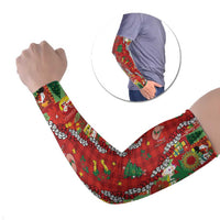 Mele Kalikimaka Pakalana Pikake Lei Arm Sleeves Hawaiian Rodeo Paniolo Omaomao Palaka - Polynesian Pride