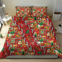 Mele Kalikimaka Pakalana Pikake Lei Bedding Set Hawaiian Rodeo Paniolo Omaomao Palaka - Polynesian Pride