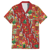 Mele Kalikimaka Pakalana Pikake Lei Family Matching Off The Shoulder Long Sleeve Dress and Hawaiian Shirt Hawaiian Rodeo Paniolo Omaomao Palaka - Polynesian Pride