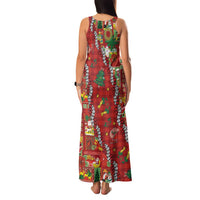 Mele Kalikimaka Pakalana Pikake Lei Family Matching Tank Maxi Dress and Hawaiian Shirt Hawaiian Rodeo Paniolo Omaomao Palaka - Polynesian Pride