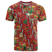 Mele Kalikimaka Pakalana Pikake Lei T Shirt Hawaiian Rodeo Paniolo Omaomao Palaka - Polynesian Pride