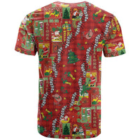 Mele Kalikimaka Pakalana Pikake Lei T Shirt Hawaiian Rodeo Paniolo Omaomao Palaka - Polynesian Pride
