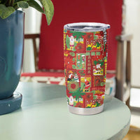Mele Kalikimaka Pakalana Pikake Lei Tumbler Cup Hawaiian Rodeo Paniolo Omaomao Palaka - Polynesian Pride