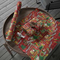 Mele Kalikimaka Pakalana Pikake Lei Wrapping Paper Hawaiian Rodeo Paniolo Omaomao Palaka - Polynesian Pride