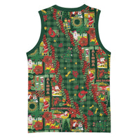 Mele Kalikimaka Pakalana Pikake Lei Basketball Jersey Hawaiian Rodeo Paniolo Ulaula Palaka - Polynesian Pride