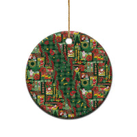 Mele Kalikimaka Pakalana Pikake Lei Ceramic Ornament Hawaiian Rodeo Paniolo Ulaula Palaka - Polynesian Pride