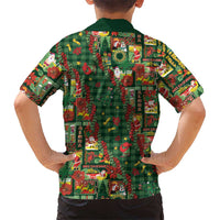Mele Kalikimaka Pakalana Pikake Lei Family Matching Off The Shoulder Long Sleeve Dress and Hawaiian Shirt Hawaiian Rodeo Paniolo Ulaula Palaka - Polynesian Pride
