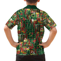 Mele Kalikimaka Pakalana Pikake Lei Family Matching Off The Shoulder Long Sleeve Dress and Hawaiian Shirt Hawaiian Rodeo Paniolo Ulaula Palaka - Polynesian Pride