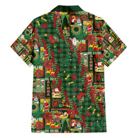 Mele Kalikimaka Pakalana Pikake Lei Family Matching Off Shoulder Maxi Dress and Hawaiian Shirt Hawaiian Rodeo Paniolo Ulaula Palaka - Polynesian Pride