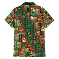 Mele Kalikimaka Pakalana Pikake Lei Family Matching Short Sleeve Bodycon Dress and Hawaiian Shirt Hawaiian Rodeo Paniolo Ulaula Palaka - Polynesian Pride