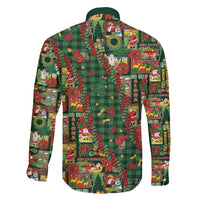 Mele Kalikimaka Pakalana Pikake Lei Family Matching Short Sleeve Bodycon Dress and Hawaiian Shirt Hawaiian Rodeo Paniolo Ulaula Palaka - Polynesian Pride