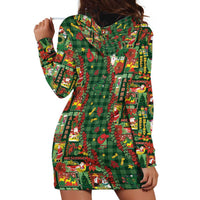 Mele Kalikimaka Pakalana Pikake Lei Hoodie Dress Hawaiian Rodeo Paniolo Ulaula Palaka - Polynesian Pride