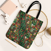 Mele Kalikimaka Pakalana Pikake Lei Tote Bag Hawaiian Rodeo Paniolo Ulaula Palaka - Polynesian Pride