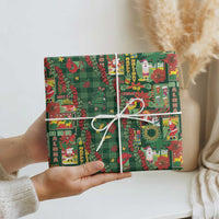 Mele Kalikimaka Pakalana Pikake Lei Wrapping Paper Hawaiian Rodeo Paniolo Ulaula Palaka - Polynesian Pride