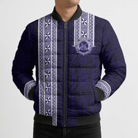 Tonga Queen Salote College 100 years Bomber Puffer Jacket QSC 1926-2026 Tongan Pattern