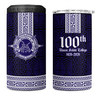 Tonga Queen Salote College 100 years 4 in 1 Can Cooler Tumbler QSC 1926-2026 Tongan Pattern