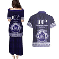 Tonga Queen Salote College 100 years Couples Matching Puletasi and Hawaiian Shirt QSC 1926-2026 Tongan Pattern