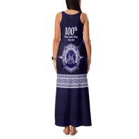 Tonga Queen Salote College 100 years Family Matching Tank Maxi Dress and Hawaiian Shirt QSC 1926-2026 Tongan Pattern
