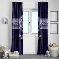 Tonga Queen Salote College 100 years Window Curtain QSC 1926-2026 Tongan Pattern